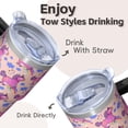 thumbnail image 4 of 20OZ Unicorn Lover Tumbler with Handle Double Wall Stainless Steel Tumbler Thoughtful Gifts for Women Suitable for Birthday Christmas and Book Signings, 4 of 6