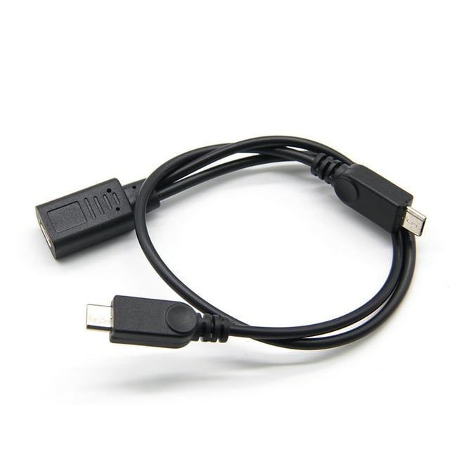 Tipo C hembra a cable adaptador macho micro USB dual Transmisión de datos Carga de energía Cable divisor micro USB Methold PJ7959-00
