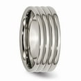 thumbnail image 4 of Titanium Grooved 8mm Polished Band Size: 7; for Adults and Teens; for Women and Men, 4 of 6