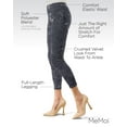 thumbnail image 3 of MeMoi Crushed Velvet Stretch Leggings - Womens - Female (Large/X-Large, Navy), 3 of 7