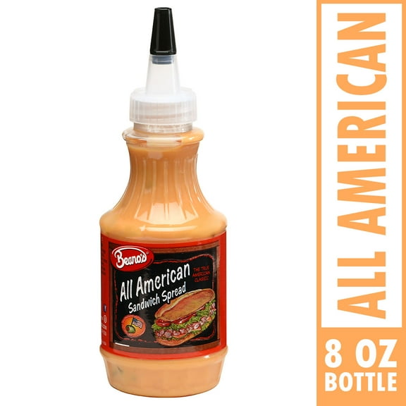 Beano's Gluten Free Creamy All American Sandwich Spread, 8 oz. Bottle, Shelf Stable