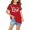 Red, variant on QTOCIO Toddler Girl Clothes, Summer Girls Shirts, Toddler Kids Boys Girls Halloween Print T-shirt Fashion Cute Round Neck Print Short Sleeve Top, Black, 7 Years