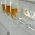 thumbnail image 2 of Efavormart 2 Pack | 21" Clear Acrylic Floating Wall Mounted Wine Glass Rack, Champagne Flute Stemware Hanging Wall Shelves, 2 of 11