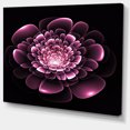 thumbnail image 2 of Purple Glossy Typical Fractal Flower - Floral Canvas Art Print, 2 of 3
