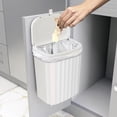 thumbnail image 5 of Roomate Under Counter Waste Bin | Space Saving Small Trash Can for Kitchen Cabinet, Bathroom or Office | Dual Lid for Ease of Opening, 9 Liter, White, 5 of 5