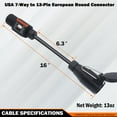 thumbnail image 6 of CARROFIX NEW Truck to Trailer Light Converter American 7-Way to European 13-Pin Connector, 6 of 7