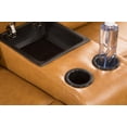 thumbnail image 3 of Ainehome Recliner Loveseat, Bonded Leather Reclining Couch with 2 Cup Holders (Ginger, 1 piece), 3 of 5