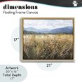 thumbnail image 4 of Stupell Industries Traditional Sunlit Meadow Beneath Mountains Gold Floating Frame Canvas Art, 21 x 17, by Heidi Kuntz, 4 of 8