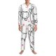 thumbnail image 3 of Balery Alpacas and Hearts Pijama para Hombre de Dos Piezas con Manga Larga, Conjunto de Dormir y Descanso Suave con Bolsillos-Small, 3 of 7