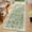 Green, variant on MJIAexp 2'x5' Boho Runner Rug,Non Slip Washable Floral Hallway Runner Rug with Rubber Backing, Low Pile Faux Wool Distressed Carpet for Kitchen, Laundry, Bedroom, Entrance,Green