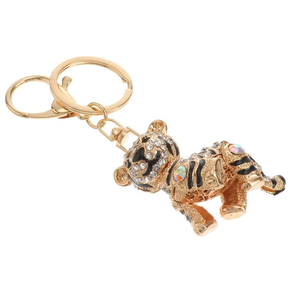 Pouch Car Keychains Women Luxury Keychain Women Tiger Keychain Man 11.6*5.2cm