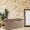 thumbnail image 6 of Yvsxxv Woven Storage Basket With Double Handles Cotton Rope Basket Toy Storage Organizer for Living Room Baby Nursery Drawer, 6 of 7