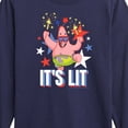 thumbnail image 3 of SpongeBob SquarePants - Lit Fireworks Patrick - Toddler & Youth Long Sleeve Graphic T-Shirt, 3 of 6