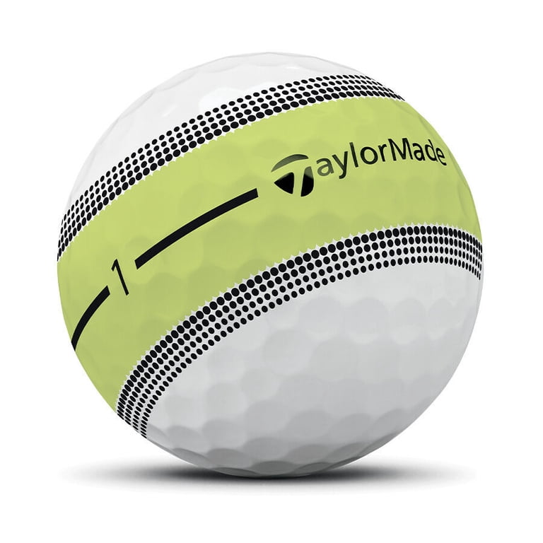 2 pack) TaylorMade Tour Response Stripe Golf Balls 12pk, Yellow