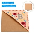 thumbnail image 3 of Uxcell Embroidered Corner Bookmark Cute Flower Stitched Handmade Book Page Mark for Book Lover Teacher Pink Letter B, 3 of 6