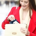 thumbnail image 6 of Polar Bear Elegant Microfiber Coin Purse with Zinc Alloy Jaws | 4.3x4.7 in/11x12 cm | Stylish and Secure Organizer Bag for Women and Men, 6 of 7