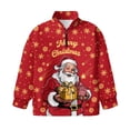 thumbnail image 4 of Uorisanigo Merry Christmas Girls Half Zip Collar Sweatshirts Soft School Quarter Zipper Cropped Sweatshirt Oversized Long Sleeve Workout Shirts Athletic Tops Fall Fashion Outfits Clothes, 4 of 7