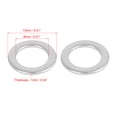thumbnail image 2 of 110pcs M8 x 13mm x1mm Stainless Steel Car Fastener Sealing Flat Washer Gaskets Silver Tone, 2 of 5