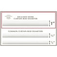 thumbnail image 4 of Exclusive Home Sphere 1" Curtain Rod and Finial Set, Gold, Adjustable 36"-72", 4 of 5