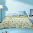thumbnail image 4 of Qocolhg Spring Summer Quilt Bedding Modern Air Conditioner Quilt for Kids, Cotton Breathable Comforter Print Floral Quilts Bedspread, Cooling Blankets for Hot Sleepers, 39x59 inch, Green, 4 of 6