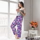 thumbnail image 5 of Balery Skull rainbow mushroom colorful Pantalones de pijama para mujer, pijamas ultraligeros, pantalones de estar por casa-3X-Large, 5 of 6