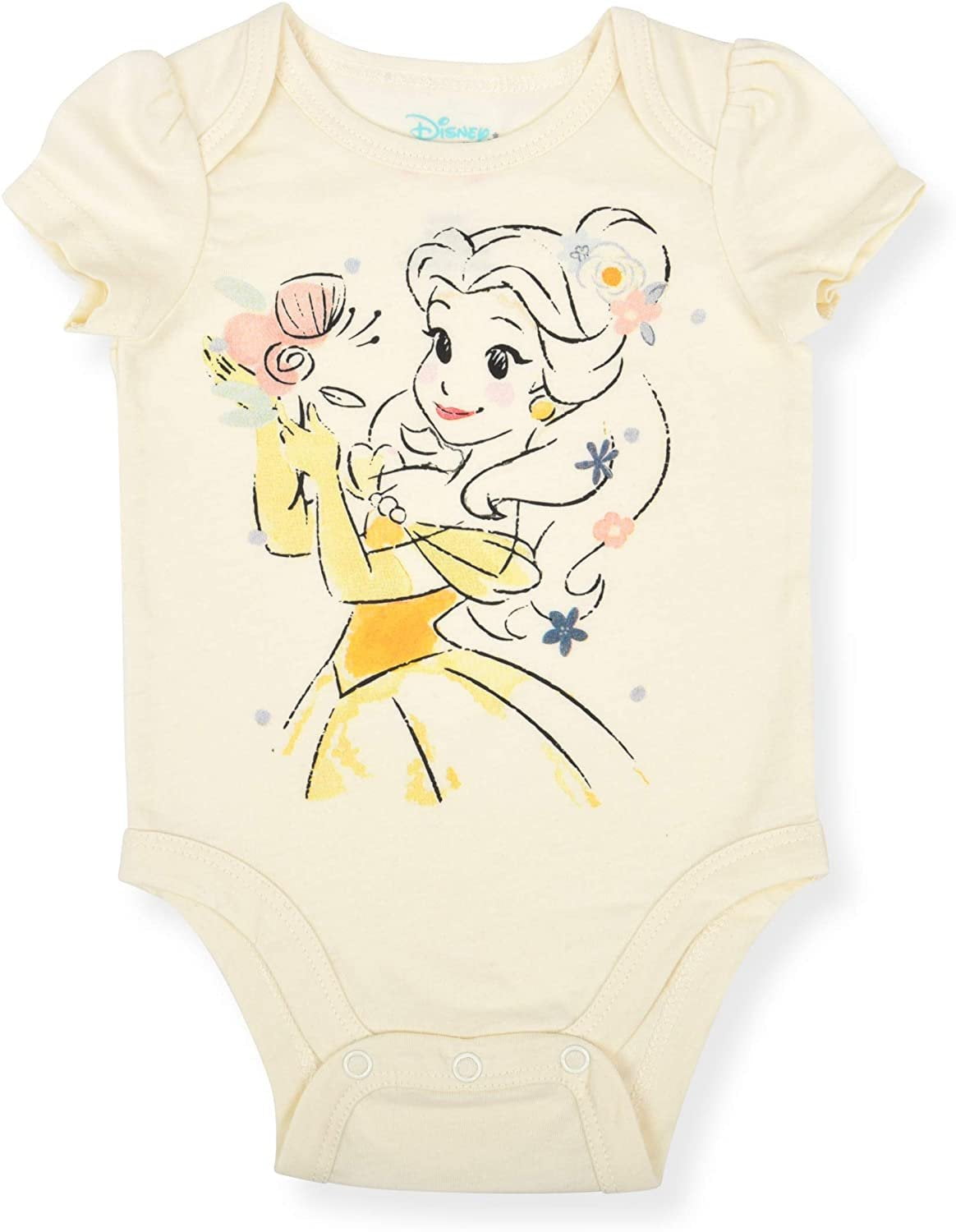 Disney Baby Girl's 3-Pack Princess Aurora Creeper Onesies and