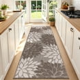 thumbnail image 7 of MeyJey 2'x6' Runner Rug for Hallway, Floral Non Slip Washable Rug for Entryway, Kitchen, Laundry Room, Brown Beige, 7 of 7