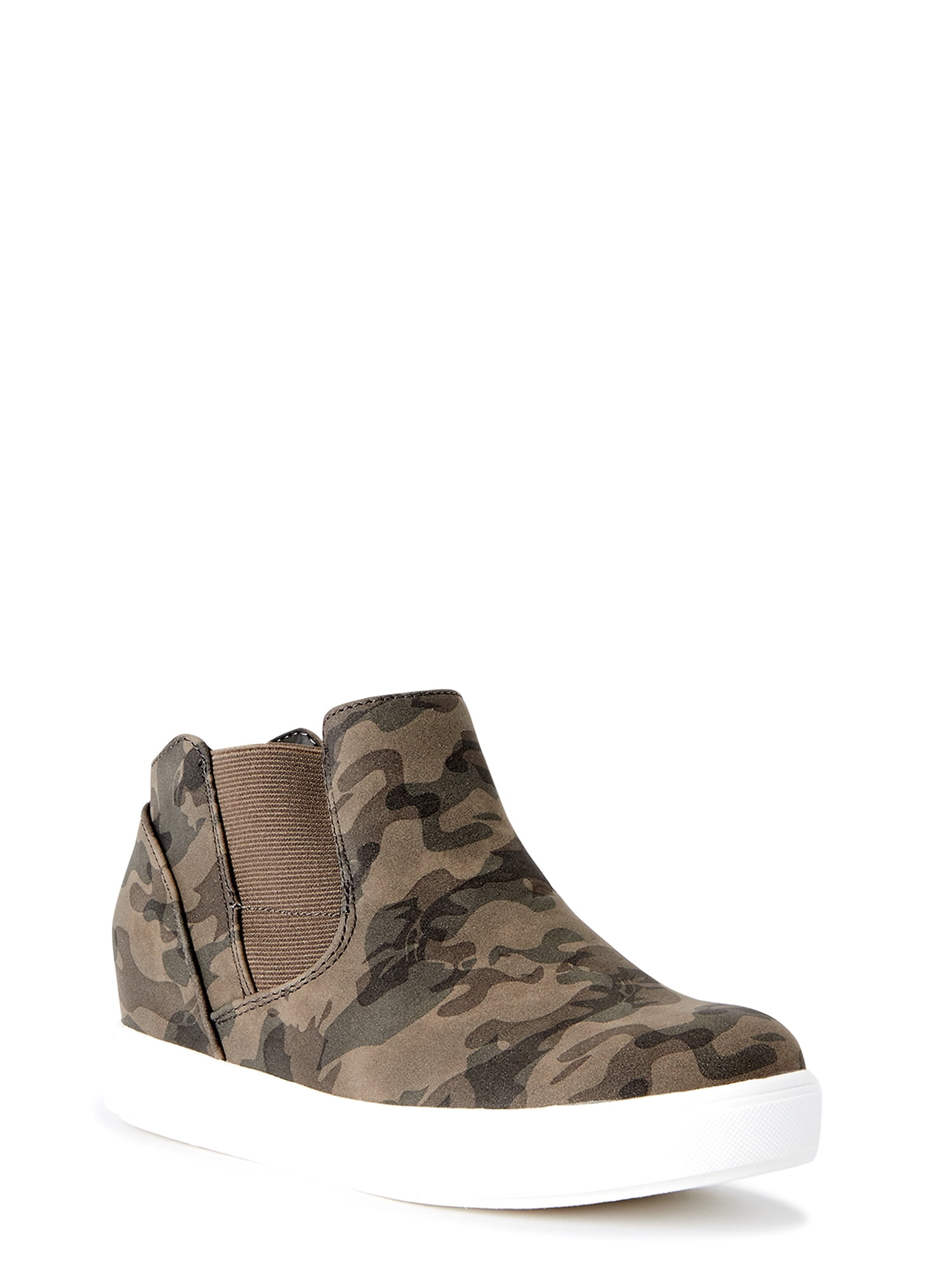 Time and Tru Women's Wedge Bootie Sneakers, Wide Width Available