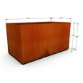 thumbnail image 6 of PLANTERCRAFT Corten Steel metal planter box, Rectangular sizes, Modern garden steel planters For Commercial And Residential Outdoor Use., 6 of 6