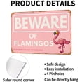 thumbnail image 4 of Flamingo Metal Signs Vintage Wall Decor for Home Kitchen Bar Patio Room Garage Retro Tin Poster Plaque 12"x8" Inch, 4 of 5