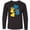 AB-Black, variant on Inktastic Down Syndrome Awareness with Handprints and Hearts Blue and Yellow Long Sleeve Youth T-Shirt