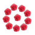 thumbnail image 2 of 10 Pcs de Flores Artificial Flores Artesanales Accesorios para Diadema Älbum de fotografía rojo Macarena Cabeza de flor rosa seda, 2 of 8