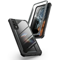 i-Blason Ares Series Case Designed for Galaxy S22 5G (2022 Release), Full-Body Dual Layer Rugged Holster Clear Bumper Case without Built-in Screen Protector (Black)