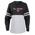 thumbnail image 2 of Women's Black El Paso Chihuahuas Retro Jersey Long Sleeve Pom Pom T-Shirt, 2 of 3
