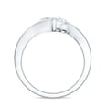 thumbnail image 2 of 1CT Lab Diamond East West Oval Engagement Ring - EF-VS Quality - With Jewelry Box, 10K White Gold, US 3.00, 2 of 8