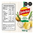 thumbnail image 3 of Papas fritas Sabritas sabor crema y especias 160 g, 3 of 5