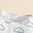 thumbnail image 6 of NOLDARES Newborn Baby Girl Outfits 3Pcs Long Sleeve Romper Pants Headband Set Fall Winter Cozy Infant Clothes,Sky Blue,12-18 M, 6 of 9