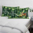thumbnail image 3 of St. Patrick's Day Pillow Covers, Linen Long Throw Pillow Case, Shamrocks Green Boots Bools Farm Plaid Holiday Pillow Protector Decorative Cushion Cover for Living Room/Bedroom 20" x 36", 3 of 8