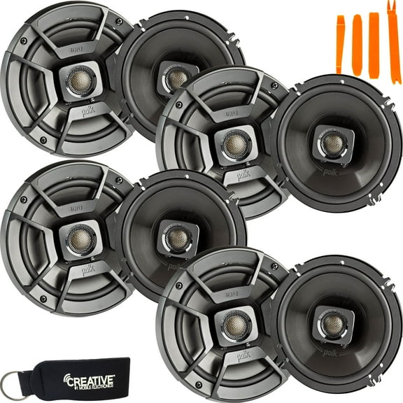 Polk Audio - Four Pairs Of DB652 6.5" Coaxial Speakers - Marine and Powersports Certification