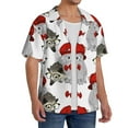 thumbnail image 2 of Kdxio Men's Hawaiian Shirt for Men Short Sleeve Shirt Rabbit And Hedgehog Summer Casual Holiday Beach Button Down T-Shirts, 2 of 7