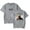 Gray, variant on Montell Fish T-shirt Men Women Fashion Crewneck Hip Hop Short Sleeve Casual Tops Tees