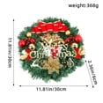 thumbnail image 3 of 30cm Christmas Wreath Xmas Door Garland Hanging Oranments Merry Christmas Decoration For Home 2024 New Year Navidad Door Pendant, 3 of 5