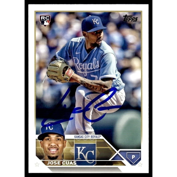 2023 Topps Update Baseball Jose Cuas RC Auto Kansas City Royals #US246 Signed Autographed Baseball Trading Card
