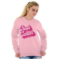 thumbnail image 3 of Breast Cancer Awareness Crush Cancer Women Crewneck Sweatshirt Brisco Brands S, 3 of 6