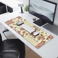 thumbnail image 2 of Long Mouse Pads for Desk,Pioneer Flower Floral Print Pattern Desk Mats on Top Of Desks, Desk Mouse Pad Extra Large with 3mm Non-Slip Base and Stitched Edge for Gaming,Office,Work,Home 31.5"x11.8", 2 of 6