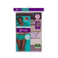 thumbnail image 2 of Fruit Of The Loom Womens Microfiber Brief Panty 6 Pack, 9, Assorted, 2 of 2