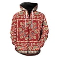 thumbnail image 3 of Sudadera con capucha exótica retro con estampado 3D para hombre, sudaderas con gráficos florales, sudaderas casuales de gran tamaño con capucha, suéteres con cremallera, parte superior holgada, 3 of 5