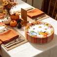 thumbnail image 4 of FastXmas 40Pcs Fall Paper Plates, 9 Inch Disposable Pumpkin Theme Plates Tableware for Autumn Thanksgiving Halloween Party Table Decoration, 4 of 6