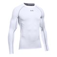 thumbnail image 1 of Under Armour Men's HeatGear Armour Compression Long-Sleeve T-Shirt , White (100)/Graphite , 3X-Large, 1 of 1