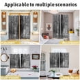 thumbnail image 6 of Gray Kitchen Curtains 84 Inch Length, Retro Oil Painting Modern Abstract Art Aesthetics Grommet Top Bedroom Living Room Curtains, Light Filtering Cafe Curtain Drapes 2 Panels Set 84''x84'', 6 of 9